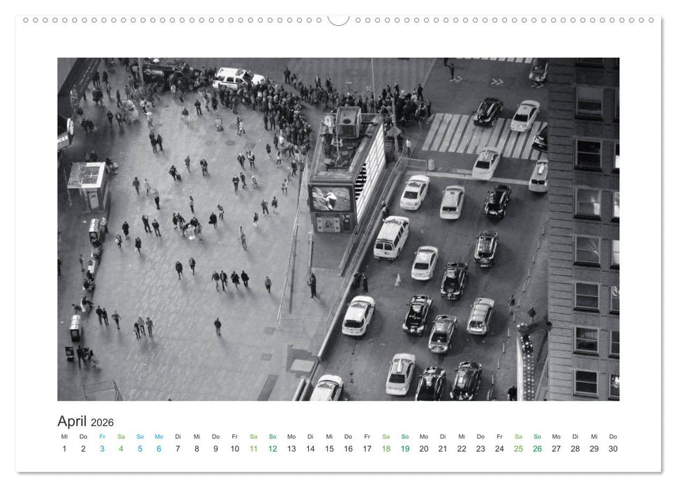 New York in schwarz weiss (CALVENDO Premium Wandkalender 2026)
