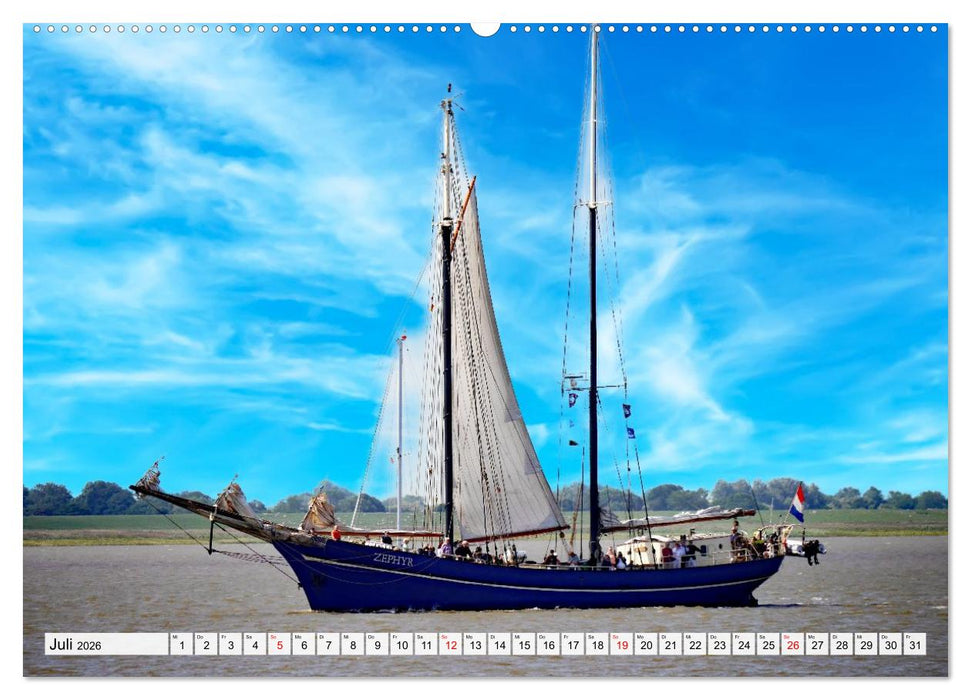 Windjammertreffen - Segelschiffe zu Gast in Bremerhaven (CALVENDO Premium Wandkalender 2026)