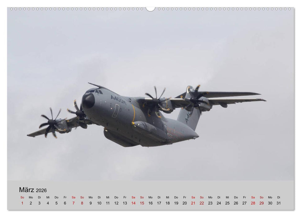 Transportflugzeug Airbus A400M Atlas (CALVENDO Premium Wandkalender 2026)