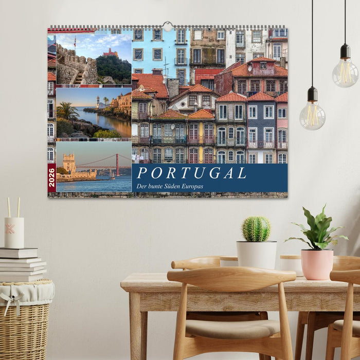 Portugal, der bunte Süden Europas (CALVENDO Wandkalender 2026)
