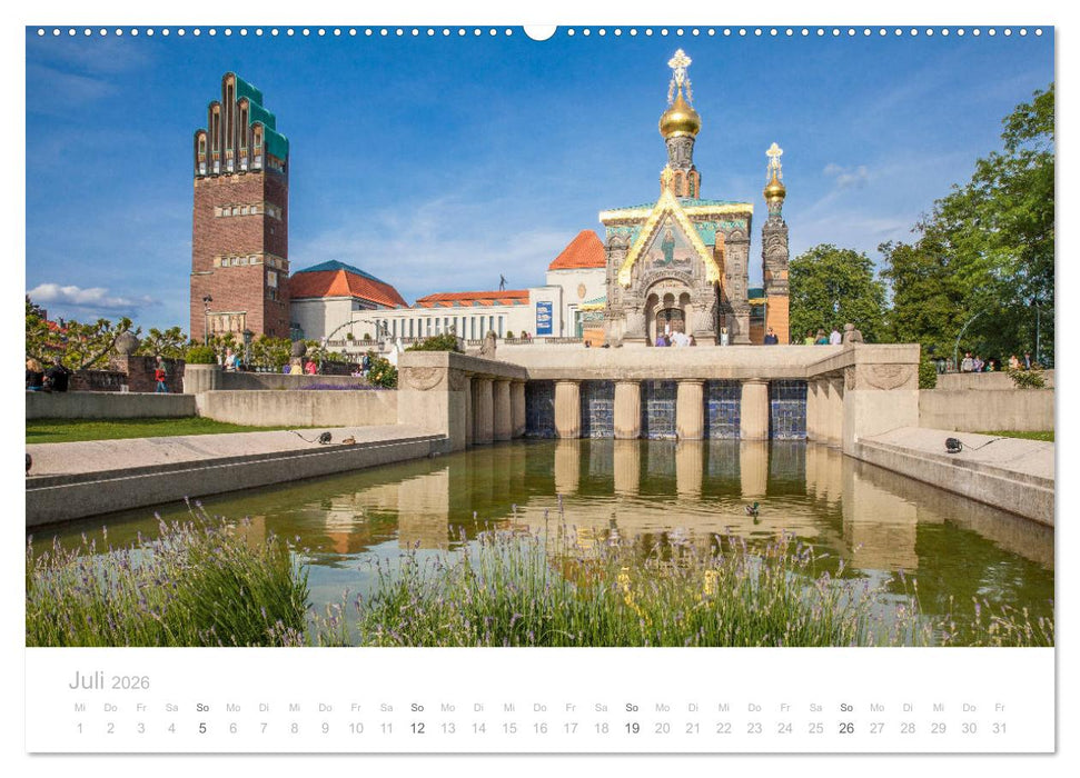 Darmstadt – Gärten, Kunst, Architektur (CALVENDO Premium Wandkalender 2026)