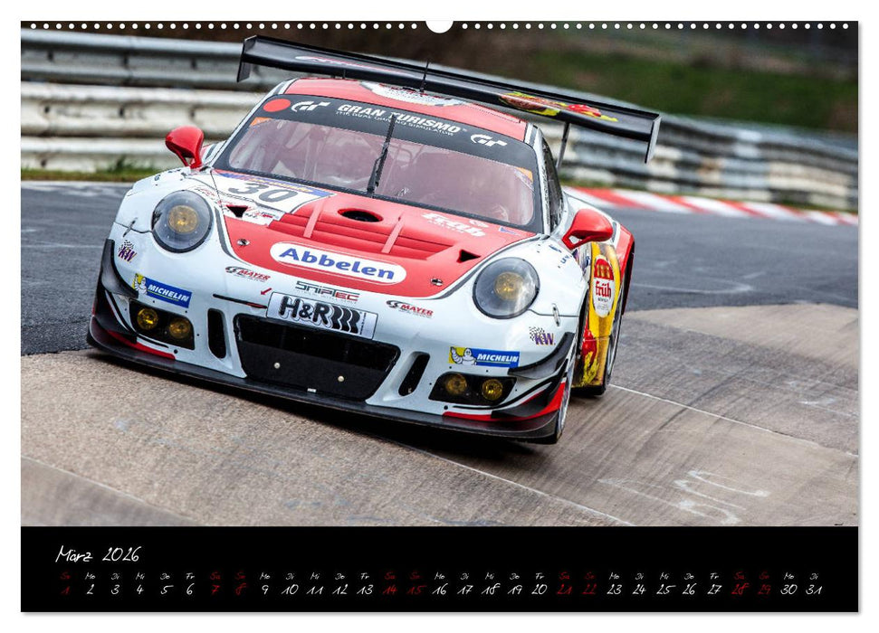 Emotions on Track - Langstreckenmeisterschaft am Nürburgring - GT3 (CALVENDO Premium Wandkalender 2026)