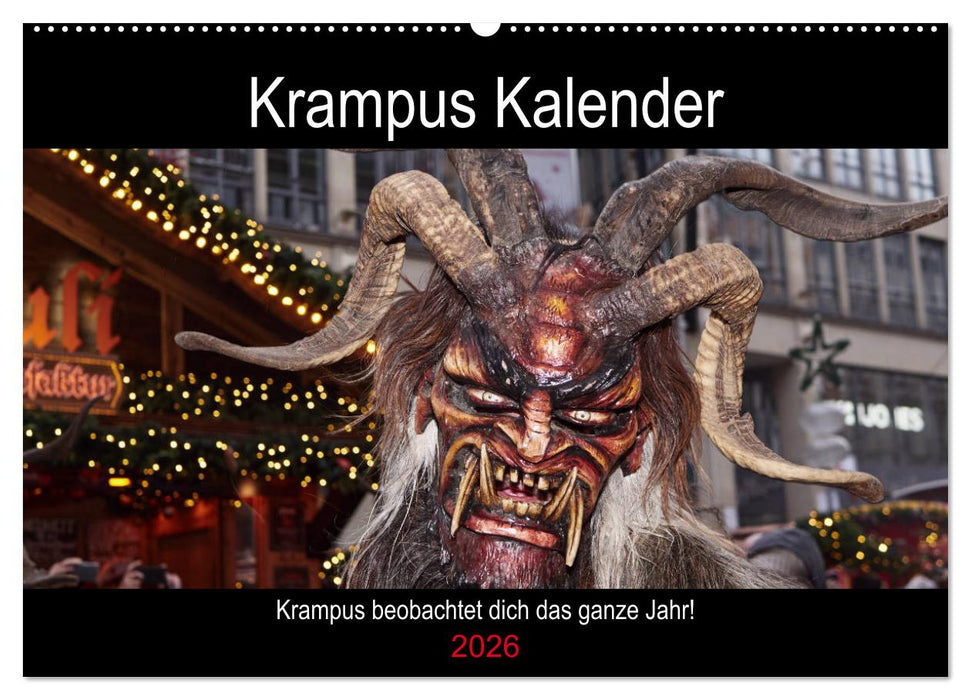 Krampus Kalender 2026 (CALVENDO Wandkalender 2026)