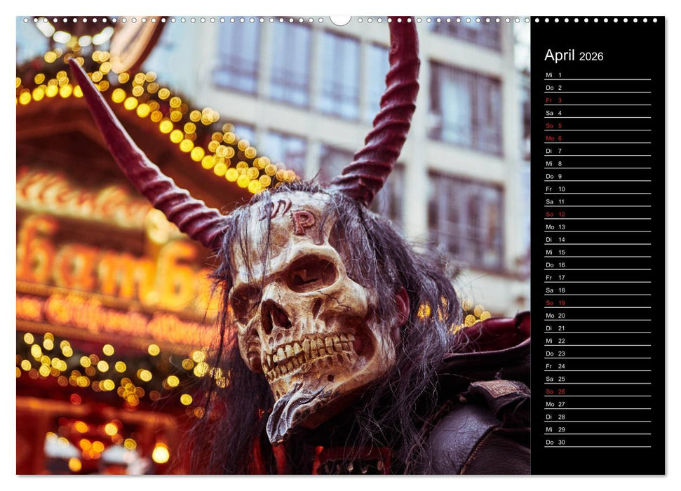 Krampus Kalender 2026 (CALVENDO Wandkalender 2026)