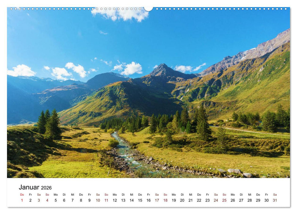 Die Gasteiner Berge Im Spätsommer (CALVENDO Premium Wandkalender 2026)