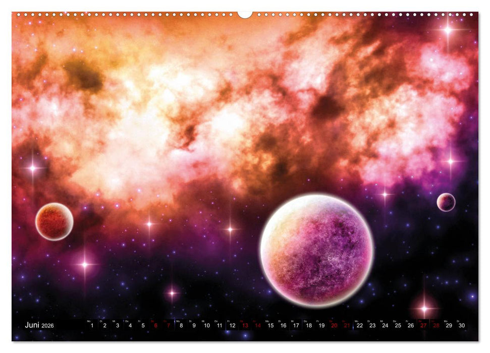 Sternenwelten (CALVENDO Premium Wandkalender 2026)