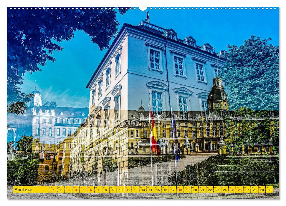 Karlsruhe mal 2 (CALVENDO Premium Wandkalender 2026)