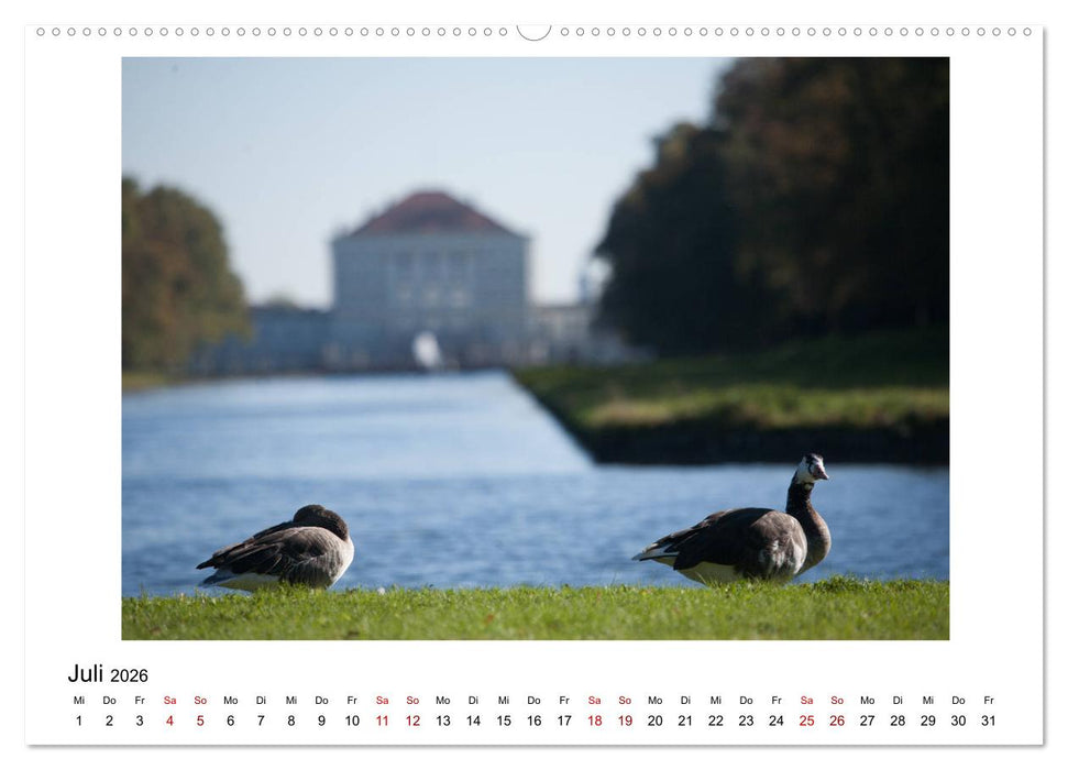 Nymphenburger Park (CALVENDO Premium Wandkalender 2026)