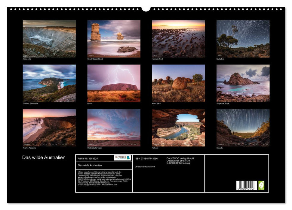 Das wilde Australien (CALVENDO Wandkalender 2026)