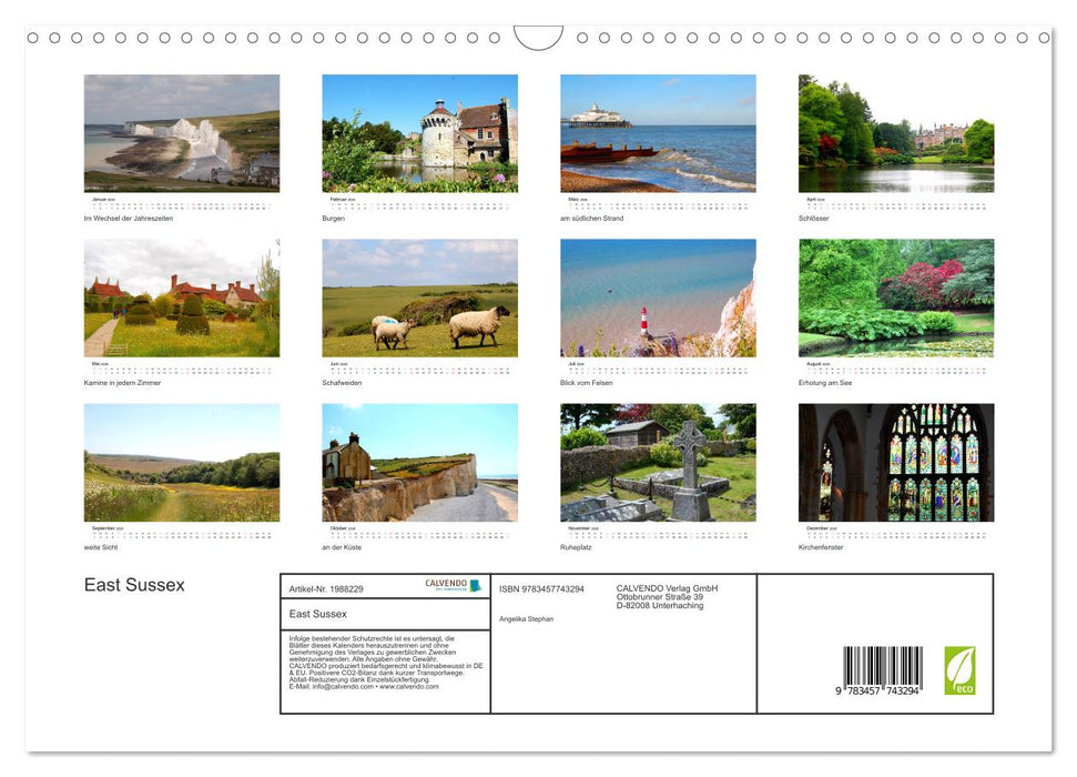 East Sussex (CALVENDO Wandkalender 2026)