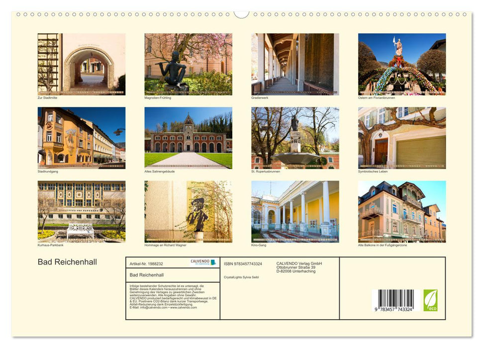 Bad Reichenhall (CALVENDO Premium Wandkalender 2026)