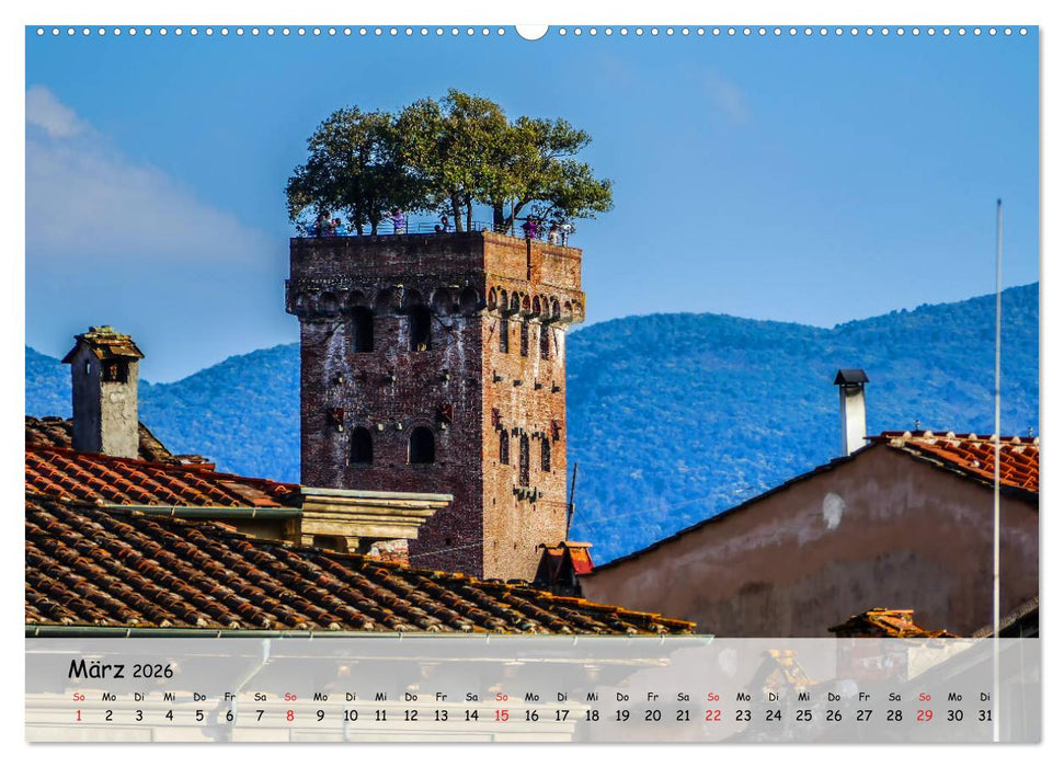 Bezauberndes Lucca (CALVENDO Premium Wandkalender 2026)
