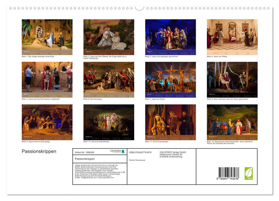 Passionskrippen (CALVENDO Premium Wandkalender 2026)