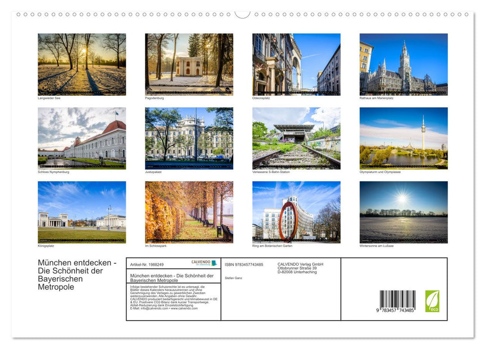 München entdecken - Die Schönheit der Bayerischen Metropole (CALVENDO Premium Wandkalender 2026)