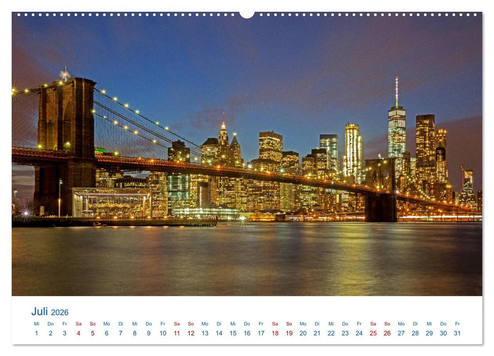 Die New Yorker City (CALVENDO Premium Wandkalender 2026)