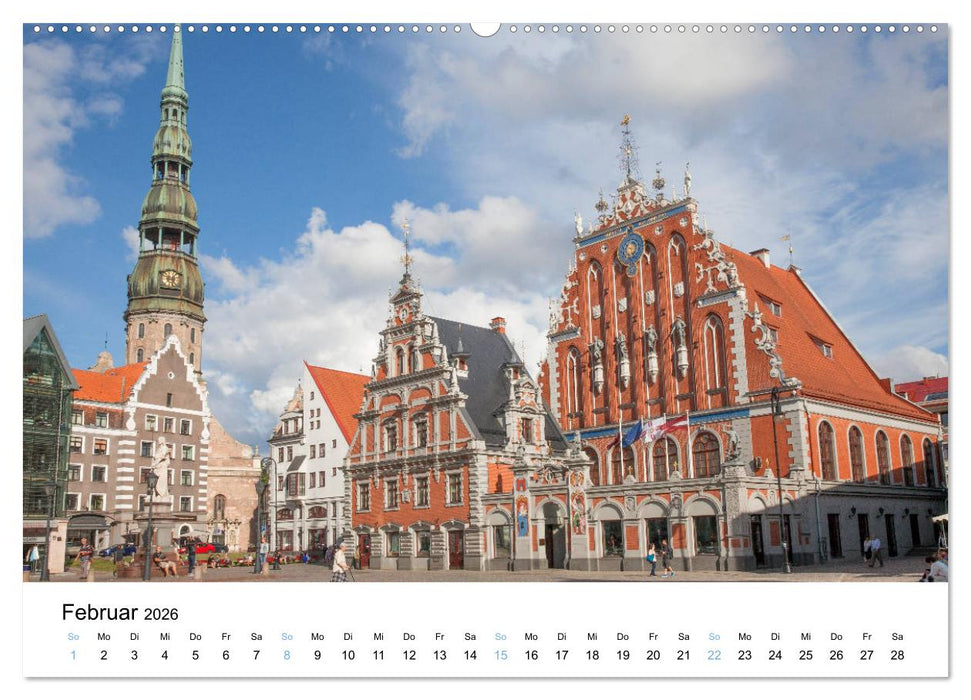Riga - Metropole des Baltikums (CALVENDO Wandkalender 2026)