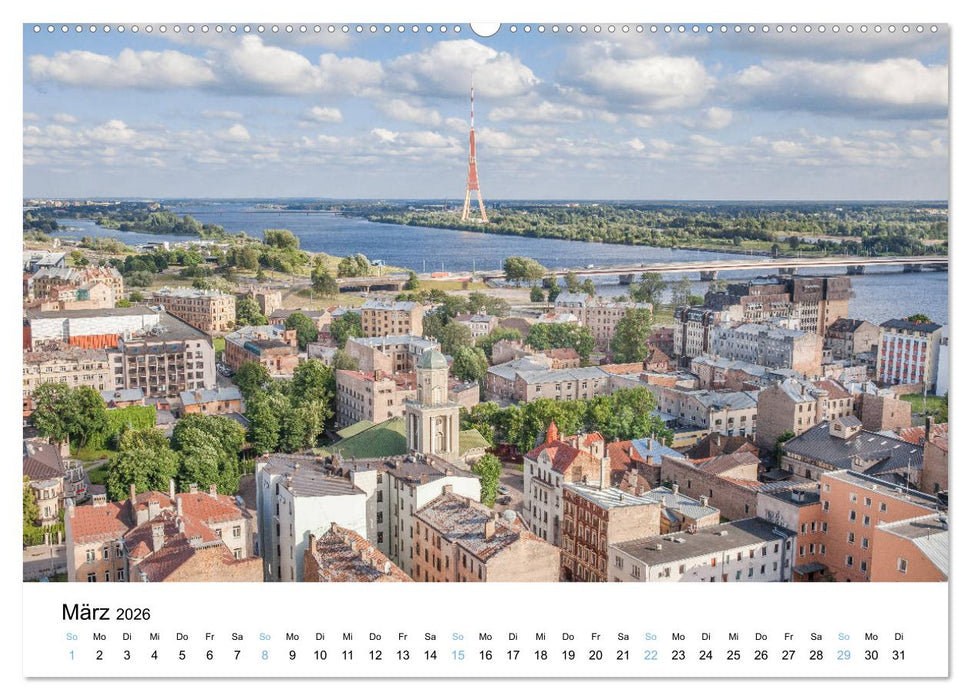Riga - Metropole des Baltikums (CALVENDO Wandkalender 2026)