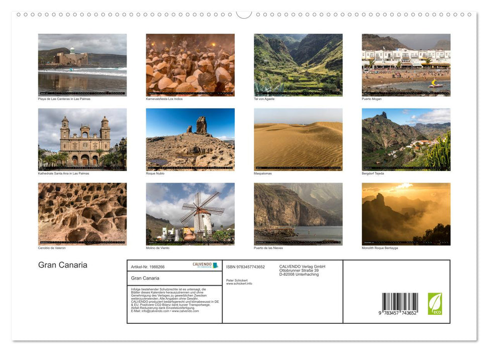 Gran Canaria (CALVENDO Premium Wandkalender 2026)