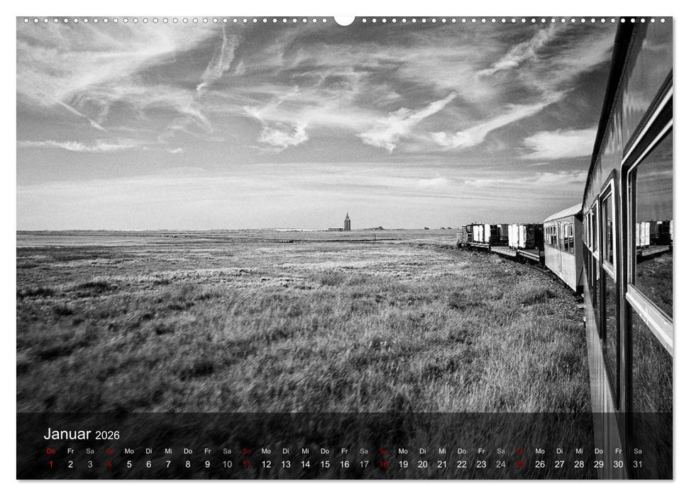 Wangerooge Noir (CALVENDO Wandkalender 2026)