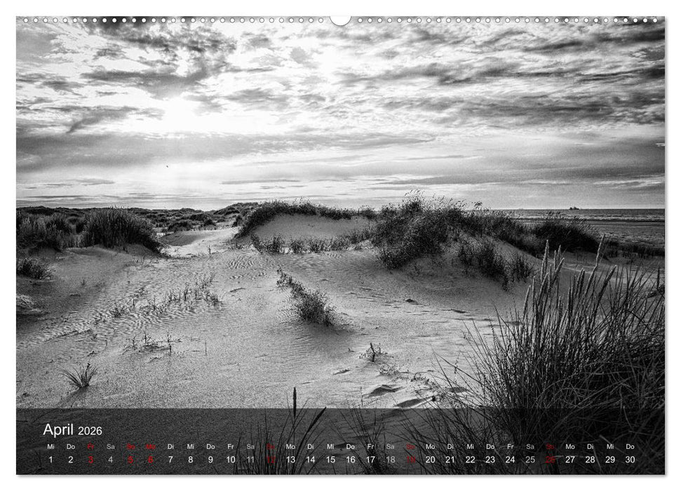 Wangerooge Noir (CALVENDO Wandkalender 2026)