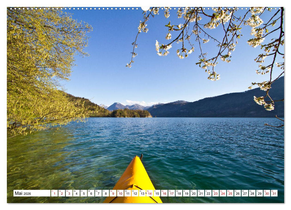 Kajaktour am Wolfgangsee (CALVENDO Premium Wandkalender 2026)