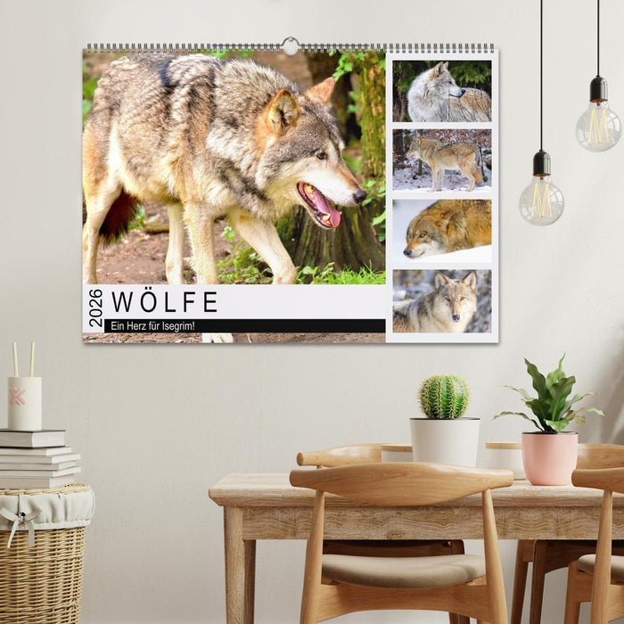 Wölfe. Ein Herz für Isegrim! (CALVENDO Wandkalender 2026)