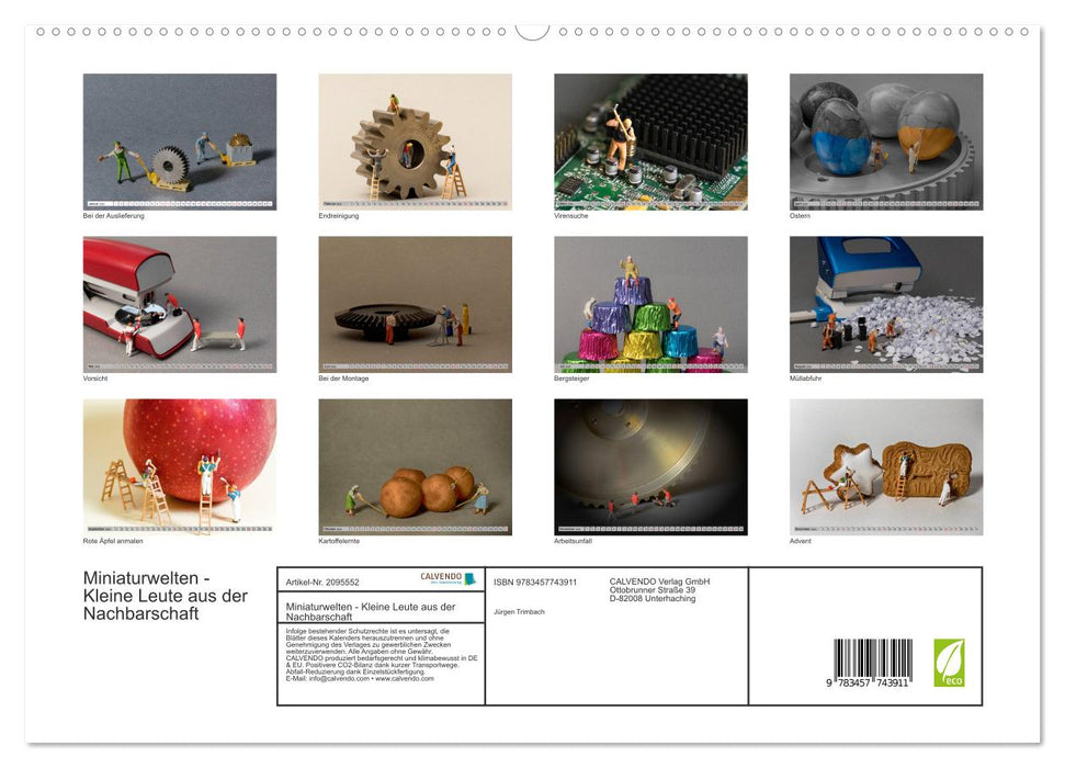 Miniaturwelten - Kleine Leute aus der Nachbarschaft (CALVENDO Premium Wandkalender 2026)