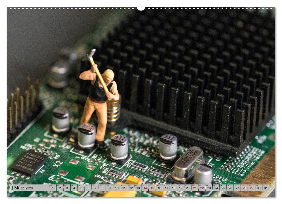 Miniaturwelten - Kleine Leute aus der Nachbarschaft (CALVENDO Premium Wandkalender 2026)