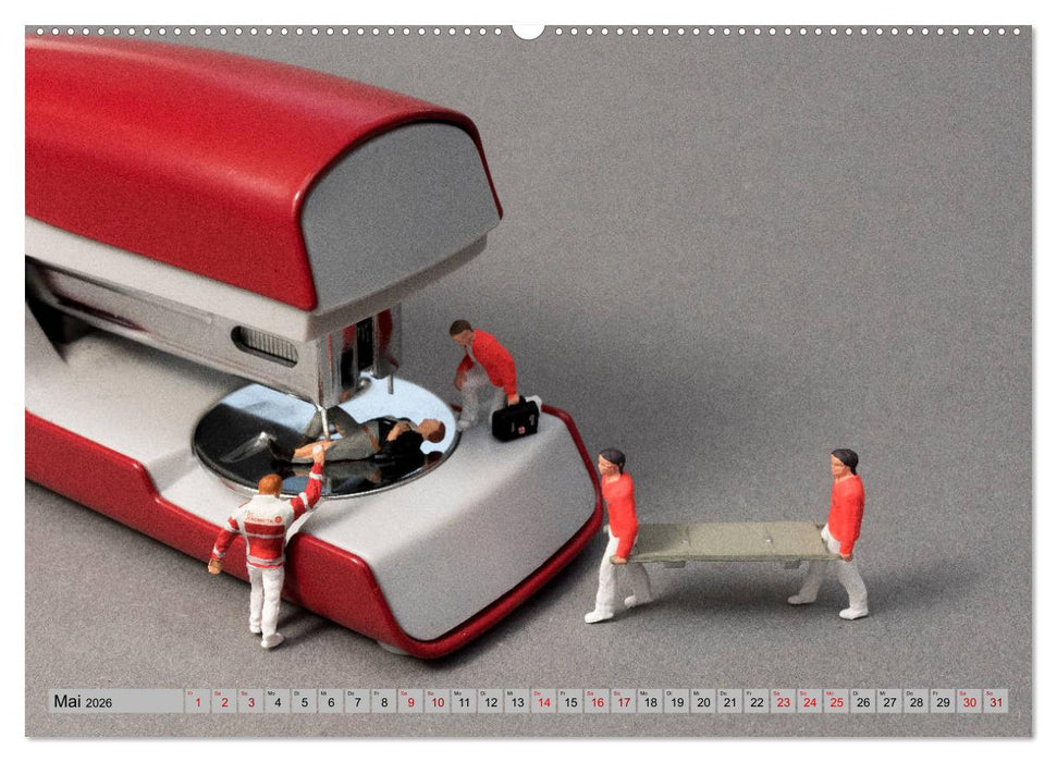 Miniaturwelten - Kleine Leute aus der Nachbarschaft (CALVENDO Premium Wandkalender 2026)