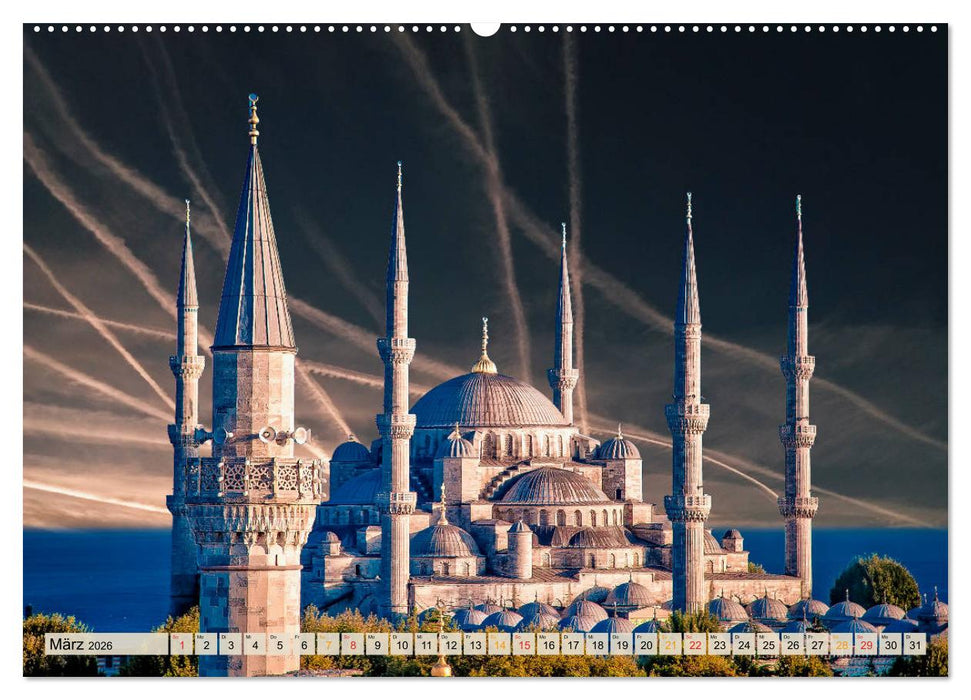 Die 12 meistbesuchten Städte in Europa (CALVENDO Premium Wandkalender 2026)