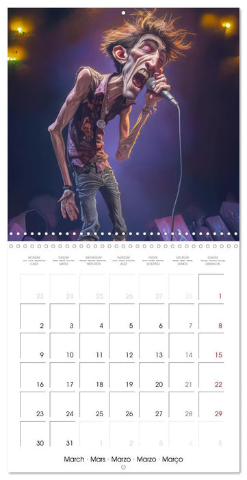 Music with emotion - caricatures (CALVENDO Monthly Calendar 2026)