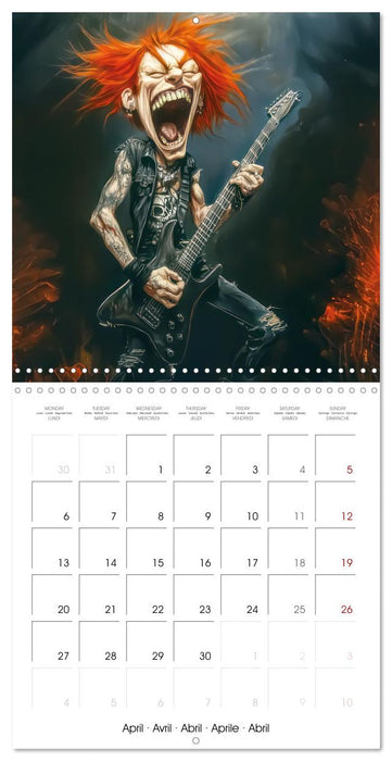 Music with emotion - caricatures (CALVENDO Monthly Calendar 2026)