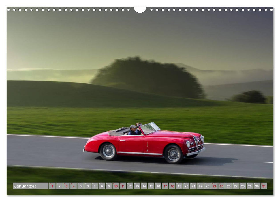 on the road Classic Cabrios (CALVENDO Wandkalender 2026)