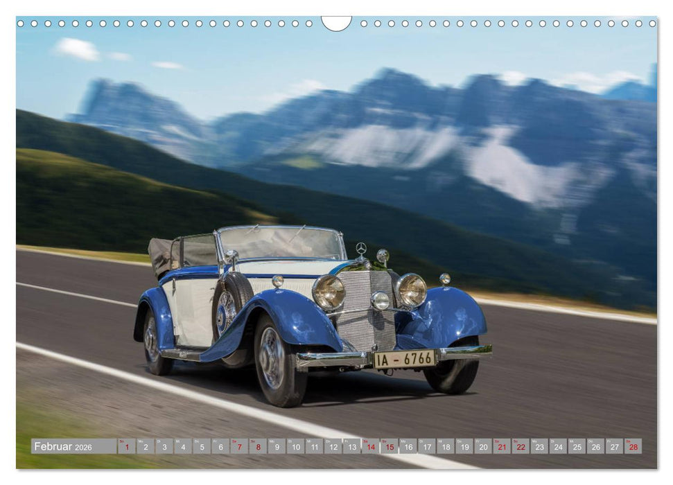 on the road Classic Cabrios (CALVENDO Wandkalender 2026)