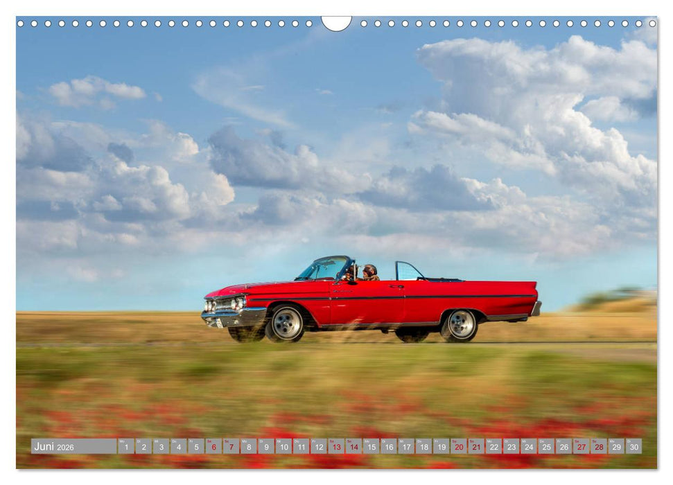 on the road Classic Cabrios (CALVENDO Wandkalender 2026)