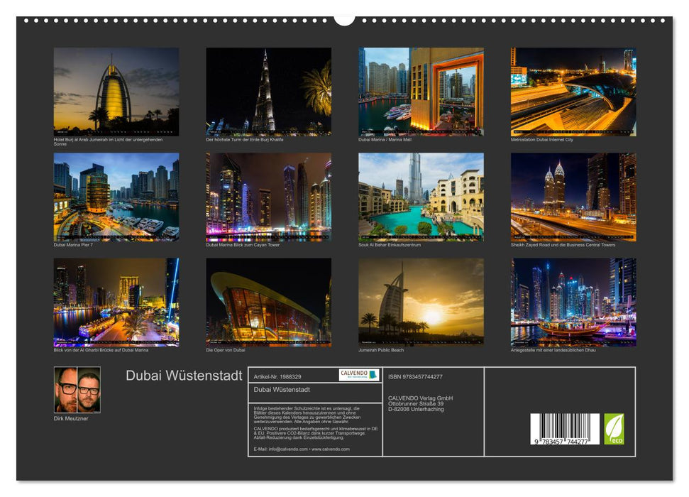 Dubai Wüstenstadt (CALVENDO Premium Wandkalender 2026)