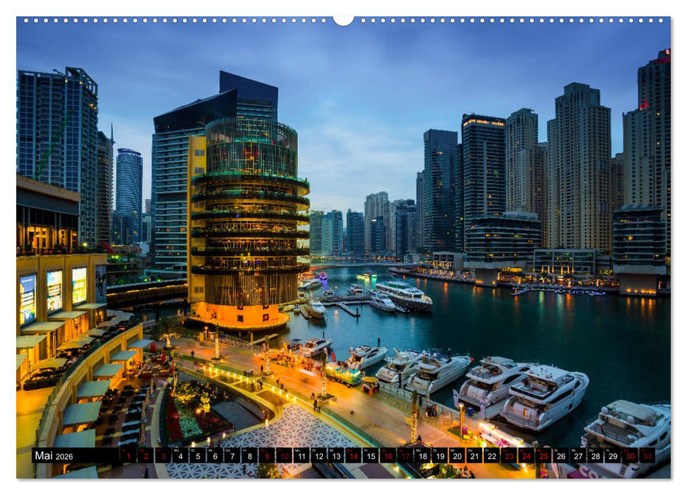 Dubai Wüstenstadt (CALVENDO Premium Wandkalender 2026)