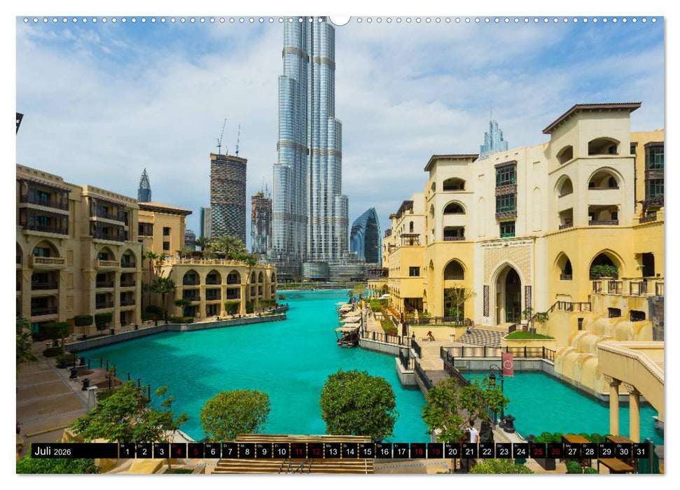 Dubai Wüstenstadt (CALVENDO Premium Wandkalender 2026)