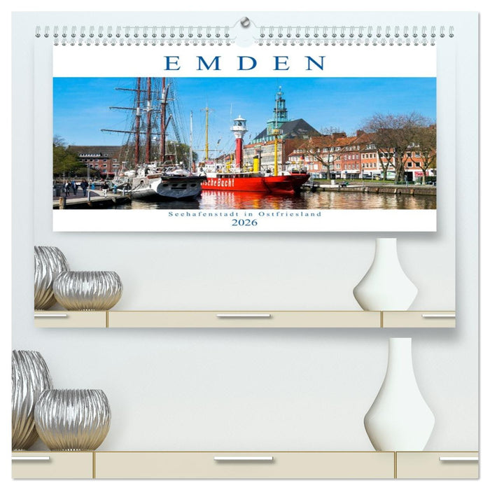 EMDEN, Seehafenstadt in Ostfriesland (CALVENDO Premium Wandkalender 2026)