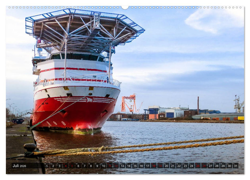 EMDEN, Seehafenstadt in Ostfriesland (CALVENDO Premium Wandkalender 2026)