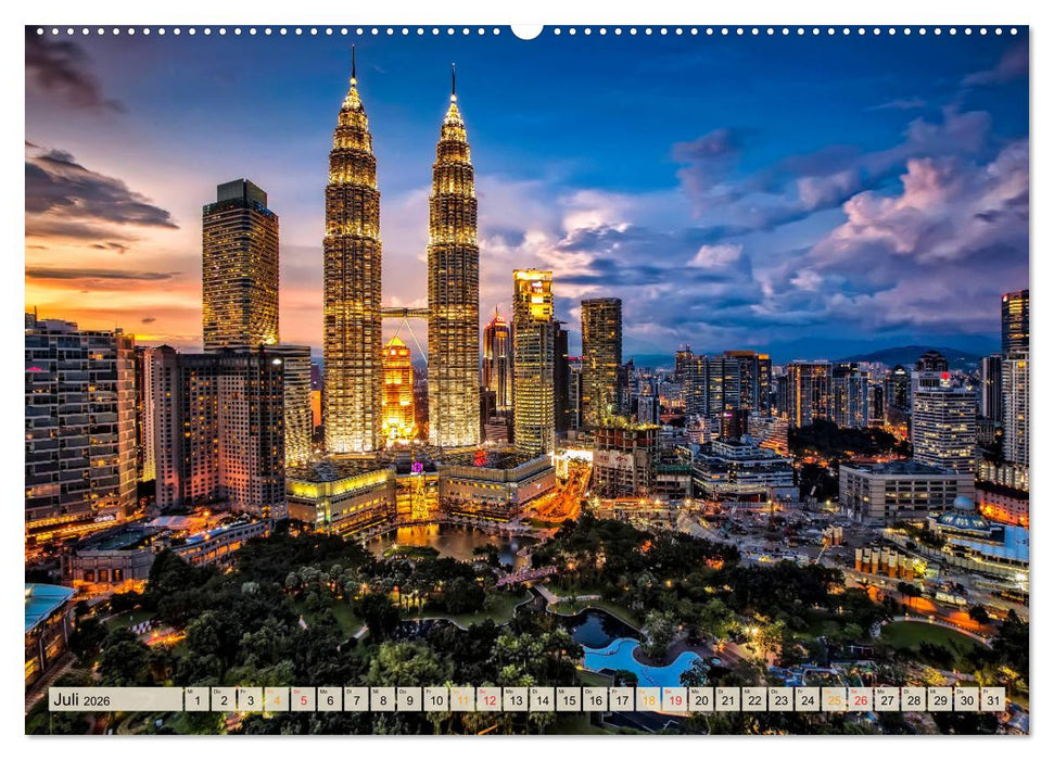 Die 12 meistbesuchten Städte der Welt (CALVENDO Premium Wandkalender 2026)