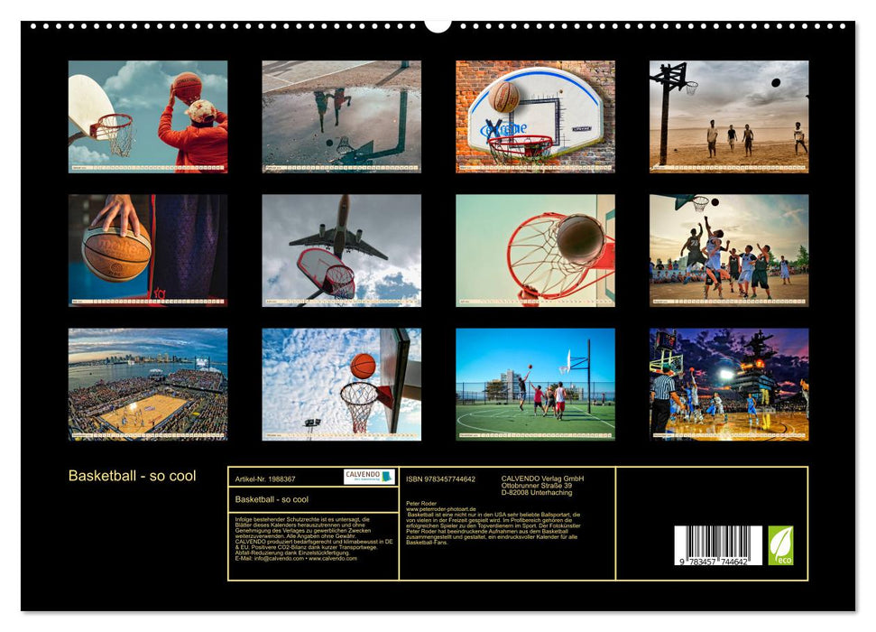 Basketball - so cool (CALVENDO Premium Wandkalender 2026)