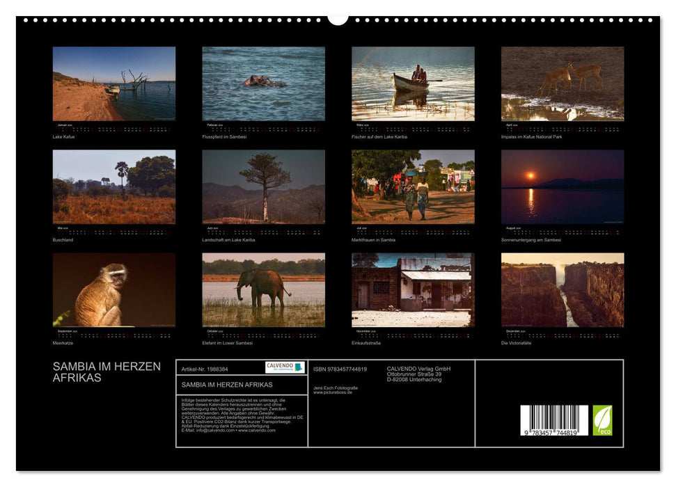 SAMBIA IM HERZEN AFRIKAS (CALVENDO Premium Wandkalender 2026)