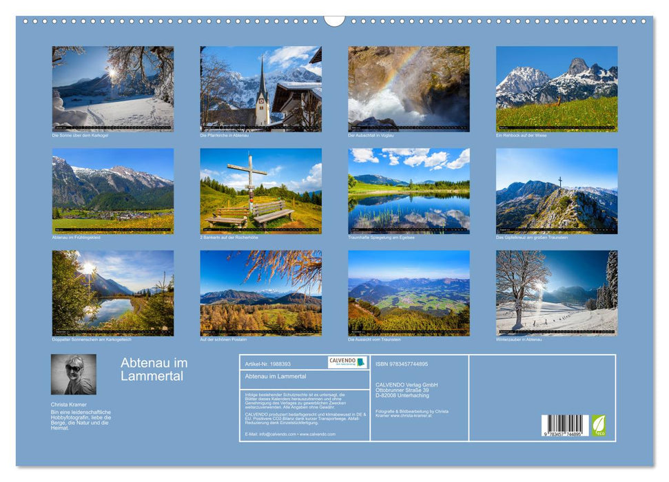 Abtenau im Lammertal (CALVENDO Wandkalender 2026)