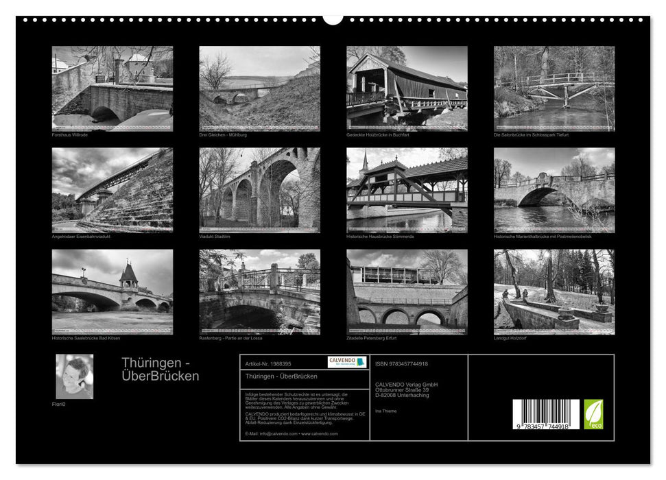 Thüringen - ÜberBrücken (CALVENDO Premium Wandkalender 2026)