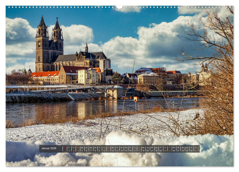 Magdeburg entdecken (CALVENDO Wandkalender 2026)