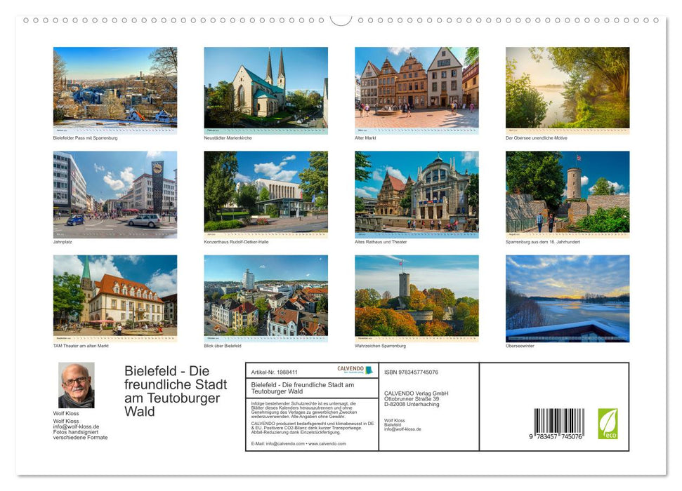 Bielefeld - Die freundliche Stadt am Teutoburger Wald (CALVENDO Premium Wandkalender 2026)