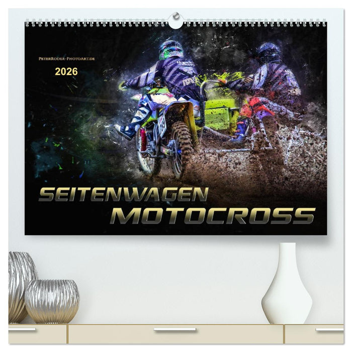 Seitenwagen Motocross (CALVENDO Premium Wandkalender 2026)
