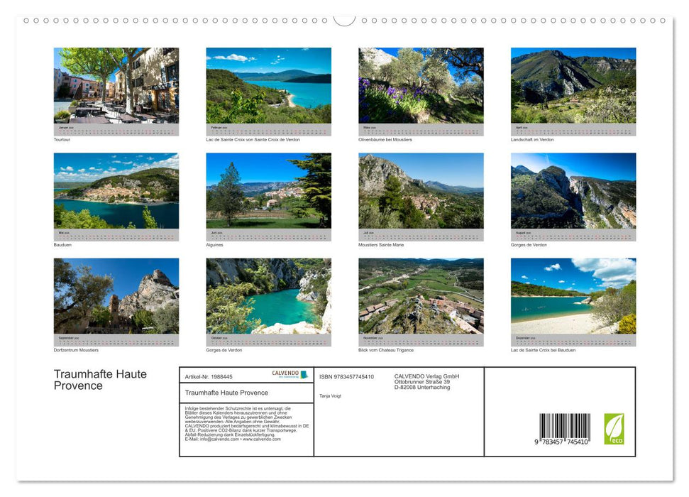 Traumhafte Haute Provence (CALVENDO Premium Wandkalender 2026)