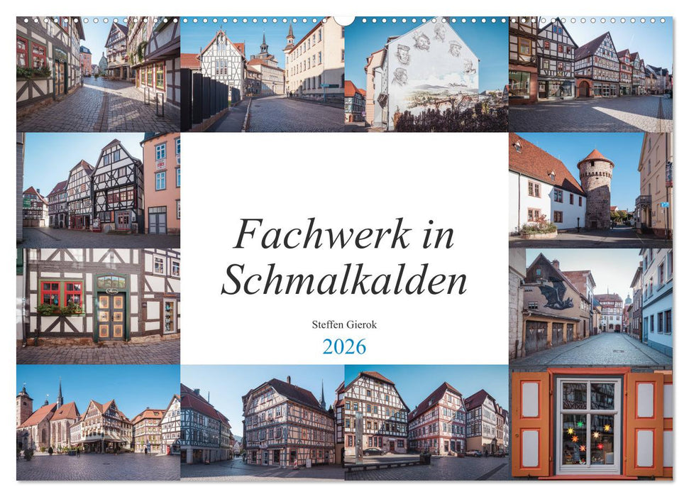 Fachwerk in Schmalkalden (CALVENDO Wandkalender 2026)